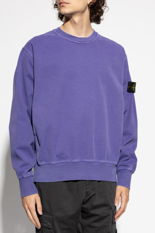 Stone Island PURPLE Sweatshirt with logo 3