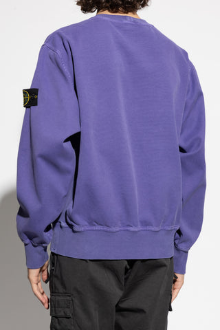 Stone Island PURPLE Sweatshirt with logo 4