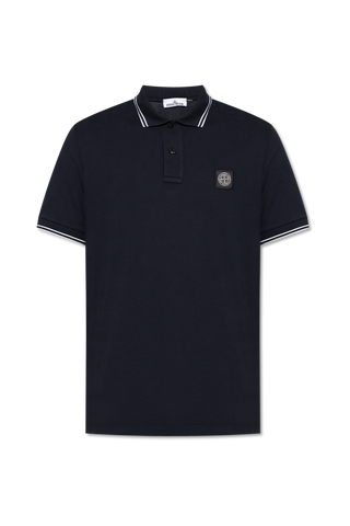 Stone Island NAVY BLUE Polo with logo 1