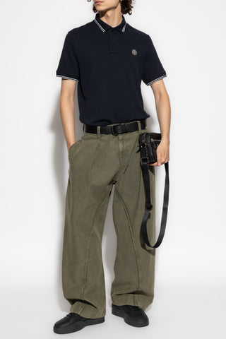 Stone Island NAVY BLUE Polo with logo 2