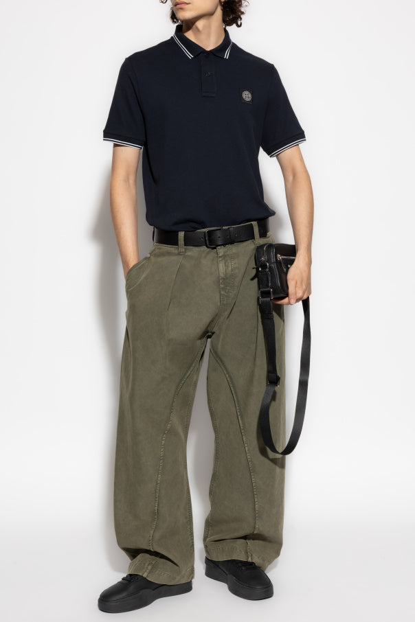 Stone Island NAVY BLUE Polo with logo 2