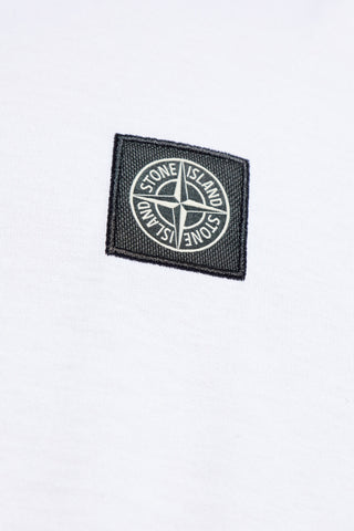 Stone Island WHITE T-shirt with logo 5