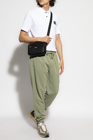 Stone Island GREEN Trousers with logo 2