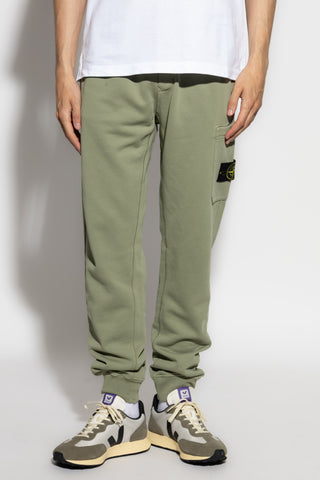 Stone Island GREEN Trousers with logo 3