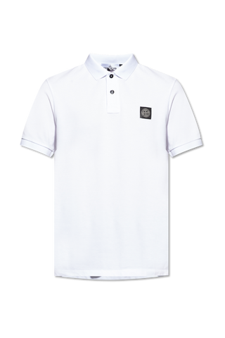 Stone Island WHITE Polo with logo 1