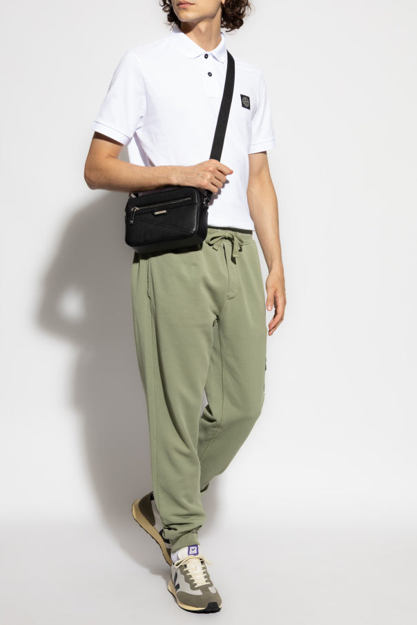 Stone Island WHITE Polo with logo 2
