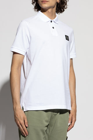 Stone Island WHITE Polo with logo 3
