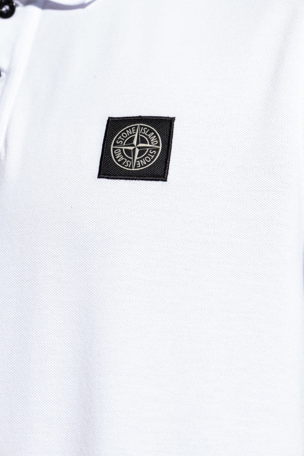 Stone Island WHITE Polo with logo 5