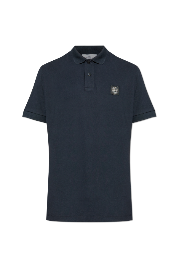 Stone Island NAVY BLUE Polo with logo 1