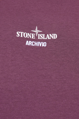 Stone Island PURPLE T-shirt with logo 5