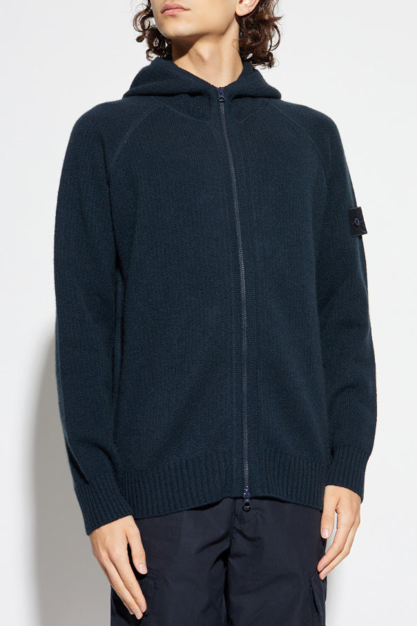 Stone Island NAVY BLUE Cashmere hoodie 3