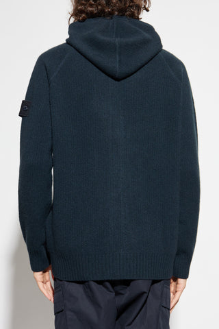 Stone Island NAVY BLUE Cashmere hoodie 4