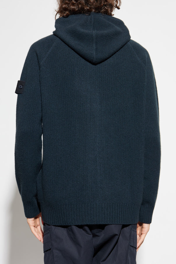 Stone Island NAVY BLUE Cashmere hoodie 4
