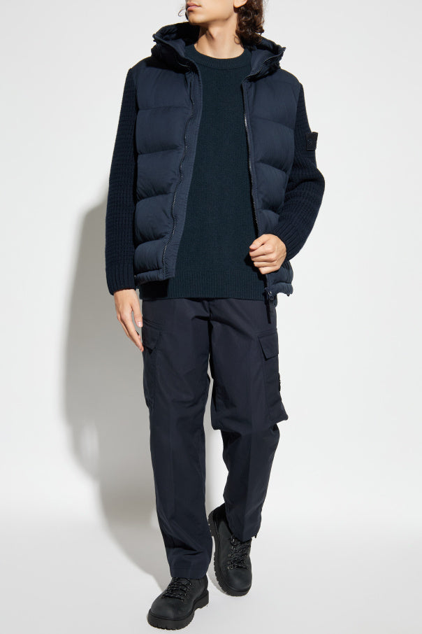 Stone Island NAVY BLUE Cotton trousers 2