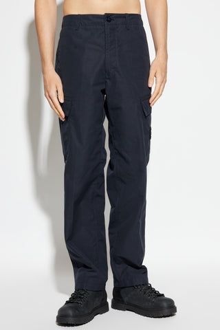 Stone Island NAVY BLUE Cotton trousers 3