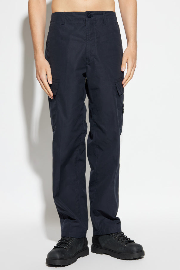 Stone Island NAVY BLUE Cotton trousers 3