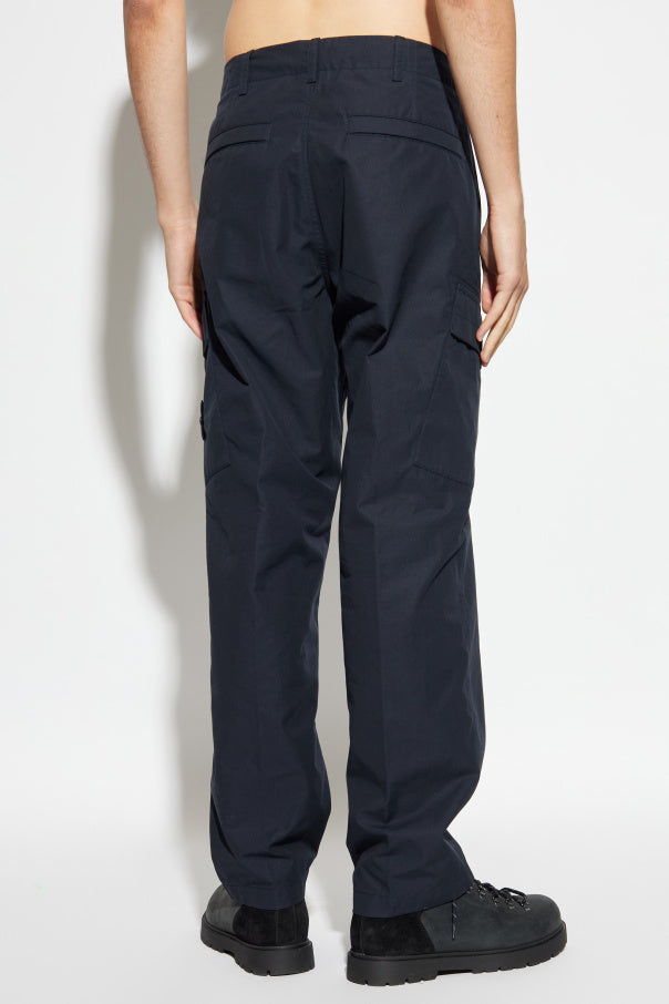 Stone Island NAVY BLUE Cotton trousers 4