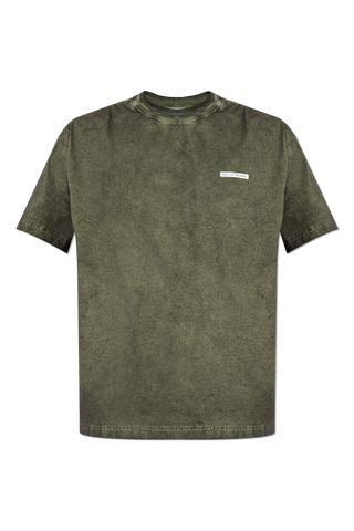 Stone Island GREEN T-shirt with printed logo 1