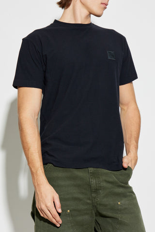 Stone Island BLACK T-shirt with logo patch 3