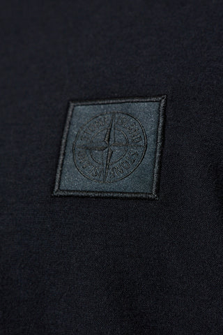 Stone Island BLACK T-shirt with logo patch 5