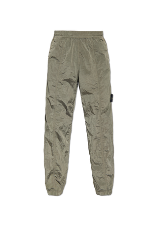 Stone Island GREEN Trousers with logo 1