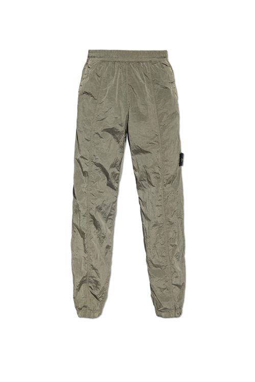 Stone Island GREEN Trousers with logo 1