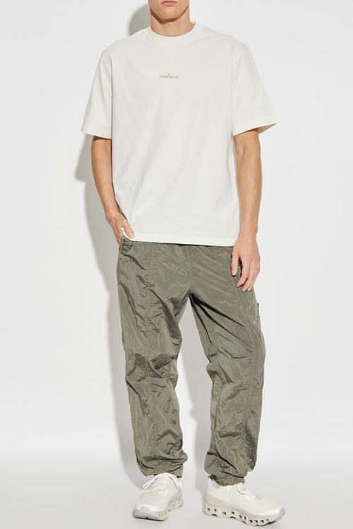 Stone Island GREEN Trousers with logo 2