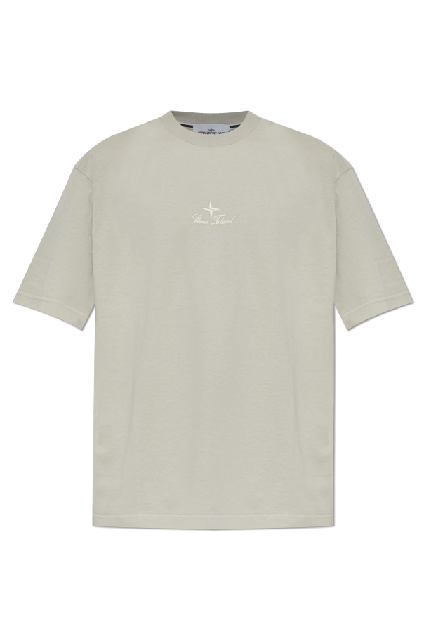 Stone Island GREY T-shirt with logo 1