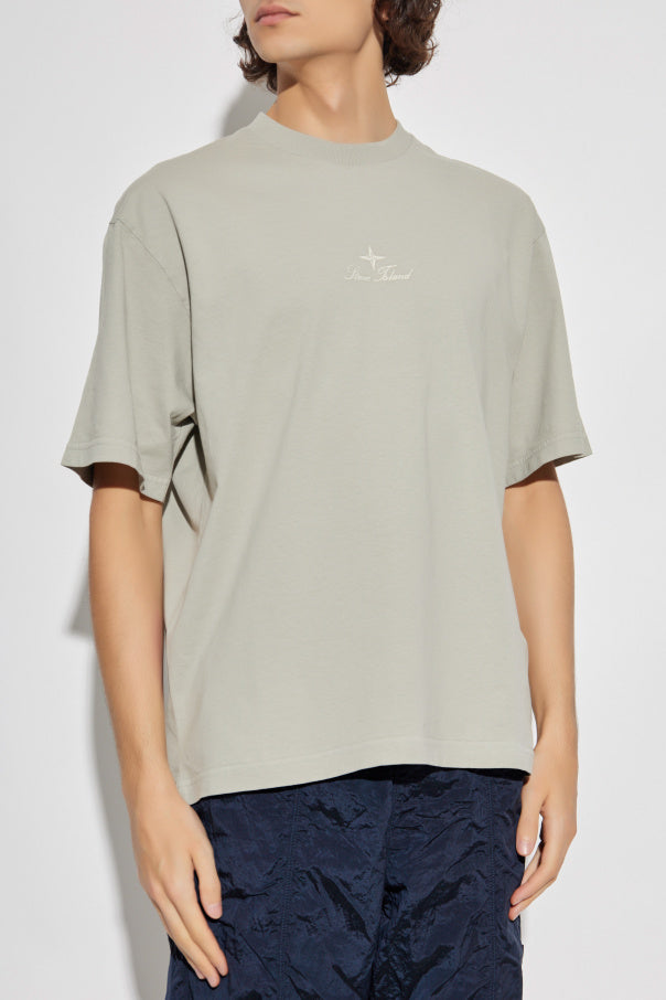 Stone Island GREY T-shirt with logo 3