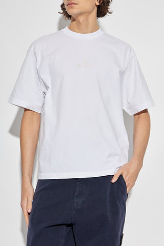 Stone Island WHITE T-shirt with logo 3