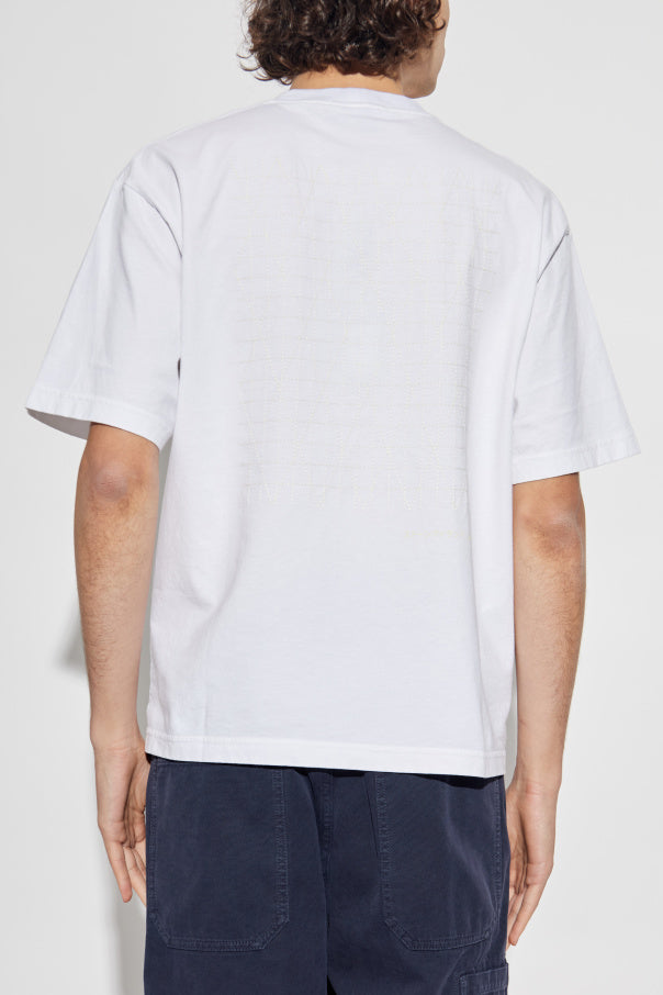 Stone Island WHITE T-shirt with logo 4