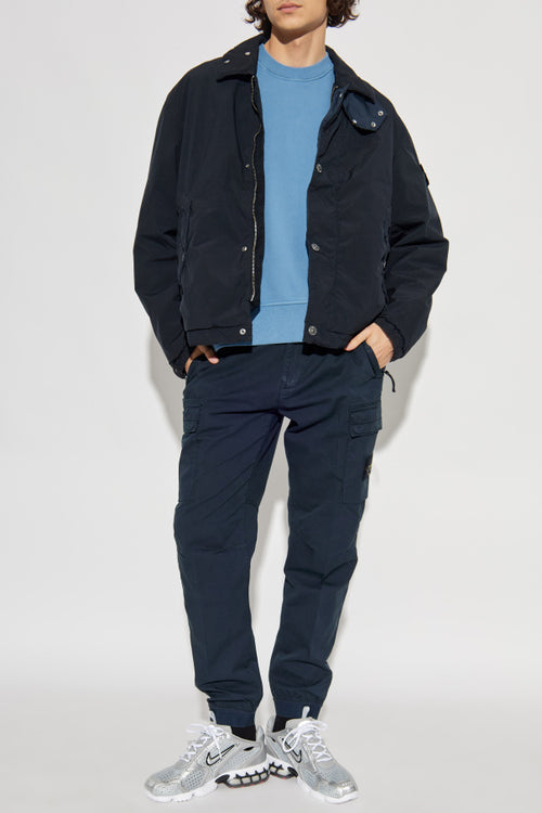 Stone Island NAVY BLUE Trousers with logo 2