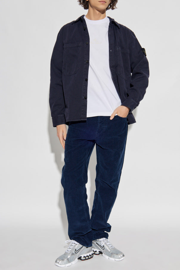 Stone Island NAVY BLUE Corduroy trousers 2