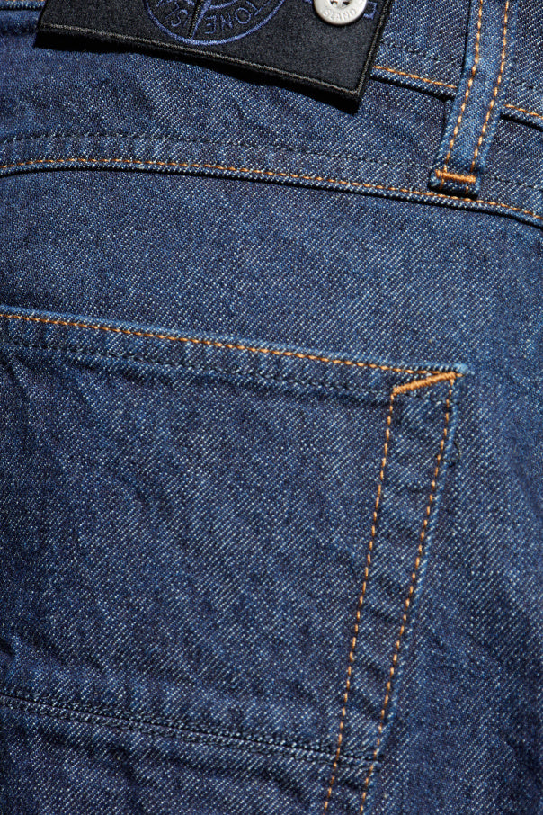 Stone Island NAVY BLUE Straight-leg jeans 5