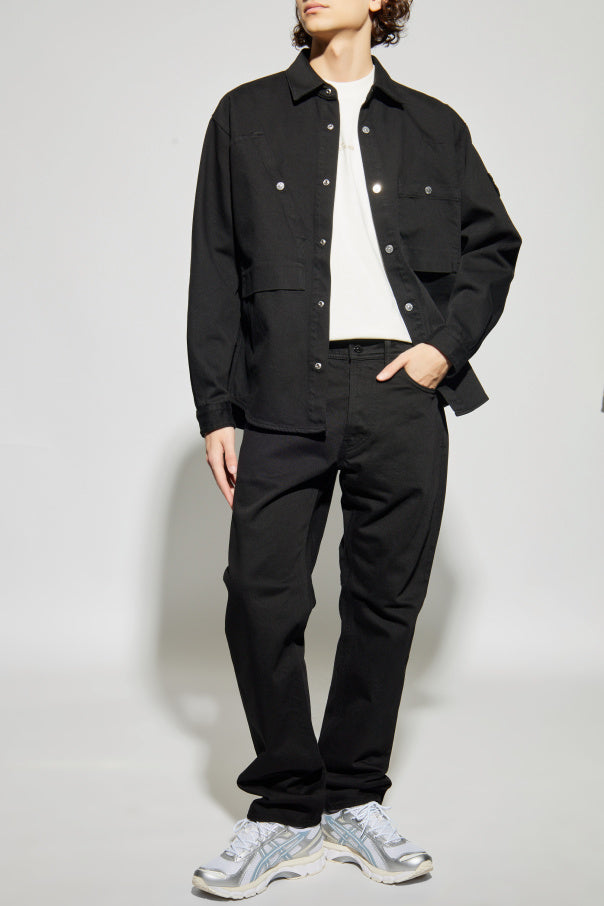 Stone Island BLACK Jeans with slightly tapered legs 2