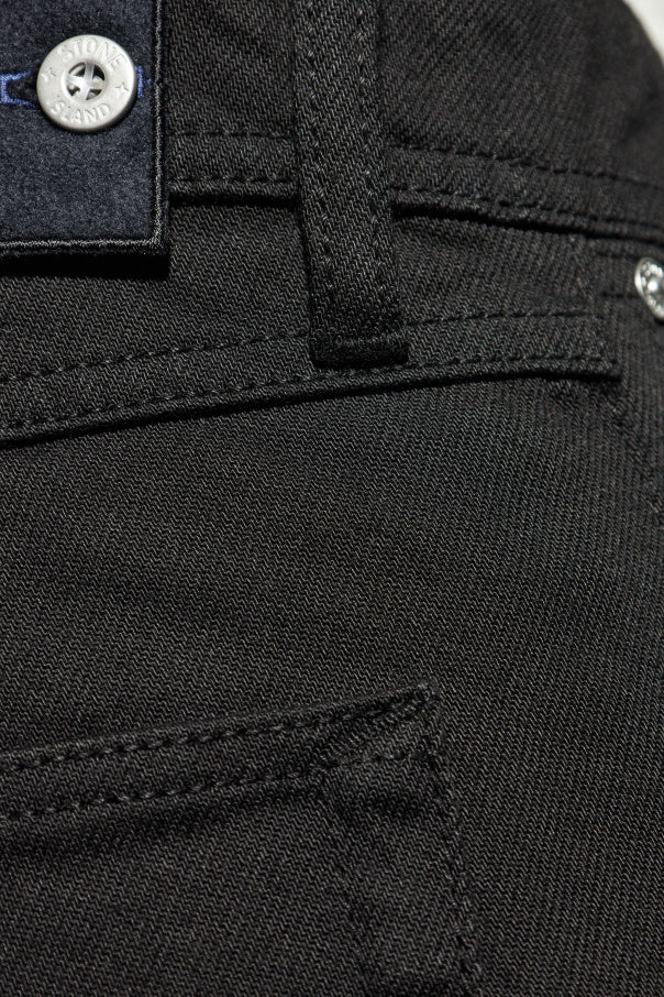 Stone Island BLACK Jeans with slightly tapered legs 5