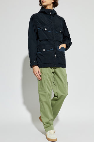 Stone Island GREEN Trousers with logo 2