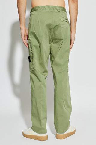 Stone Island GREEN Trousers with logo 4