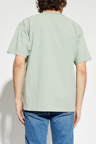 Stone Island GREEN T-shirt with pocket 4