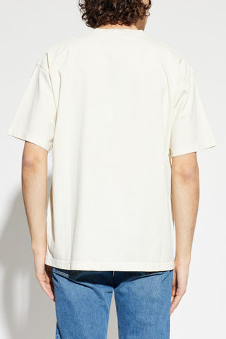 Stone Island cream T-shirt with logo patch 4