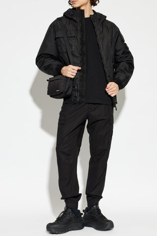 Stone Island BLACK T-shirt with logo patch 2