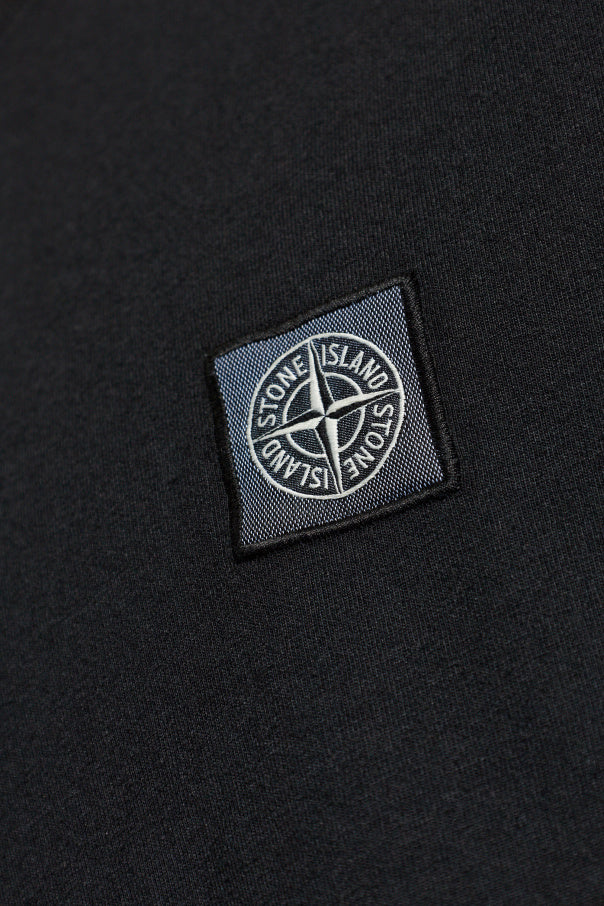Stone Island BLACK T-shirt with logo patch 5