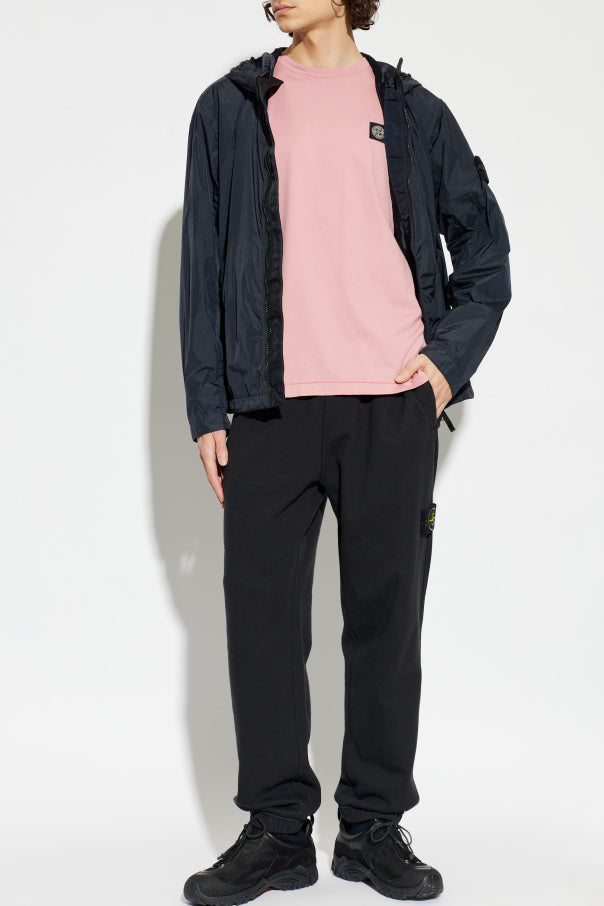 Stone Island PINK T-shirt with logo patch 2