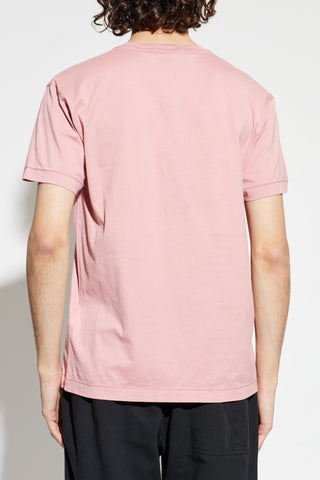 Stone Island PINK T-shirt with logo patch 4