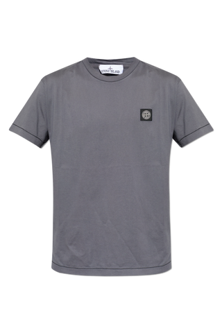 Stone Island GREY T-shirt with logo patch 1
