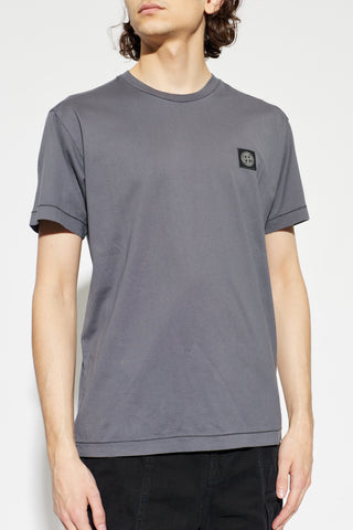 Stone Island GREY T-shirt with logo patch 3