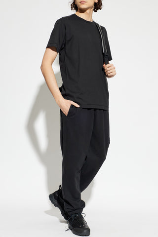 Stone Island BLACK T-shirt with logo patch 2