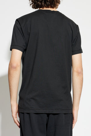 Stone Island BLACK T-shirt with logo patch 4