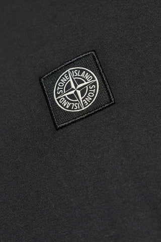 Stone Island BLACK T-shirt with logo patch 5