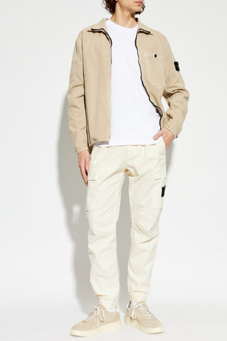 Stone Island WHITE T-shirt with logo patch 2